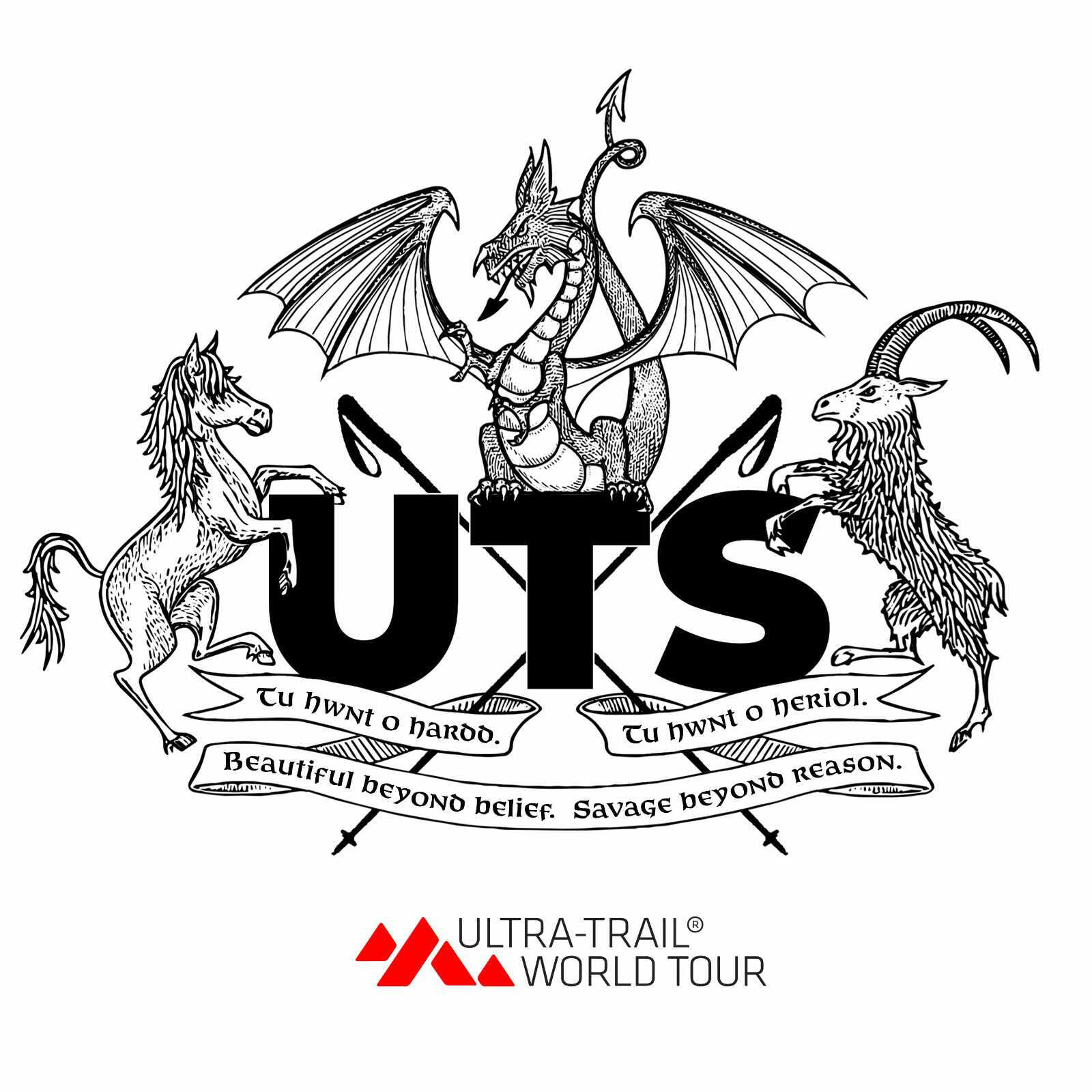 Ultra-Trail Snowdonia coat of arms - digital illustration