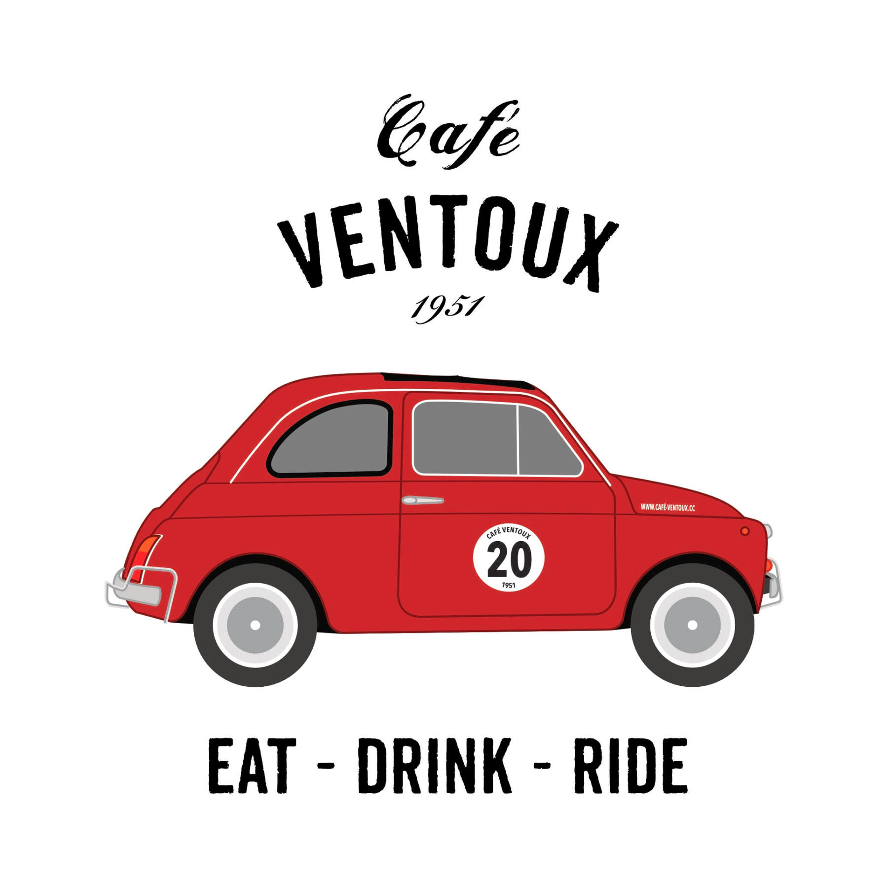 Cafe Ventoux - digital illustration